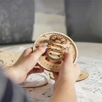ROKR Luminous Globe – 3D Wooden Model Kit with Ambient Light