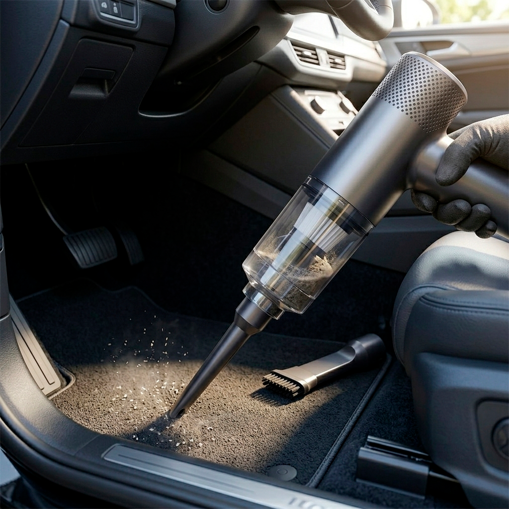 Handheld Cordless Car Vacuum Cleaner, Electric Motor, Portable High-Power Suction