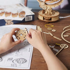 ROKR Luminous Globe – 3D Wooden Model Kit with Ambient Light