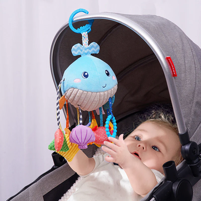 Soft Sensory Whale Plush – Comfort & Early Development for Newborns